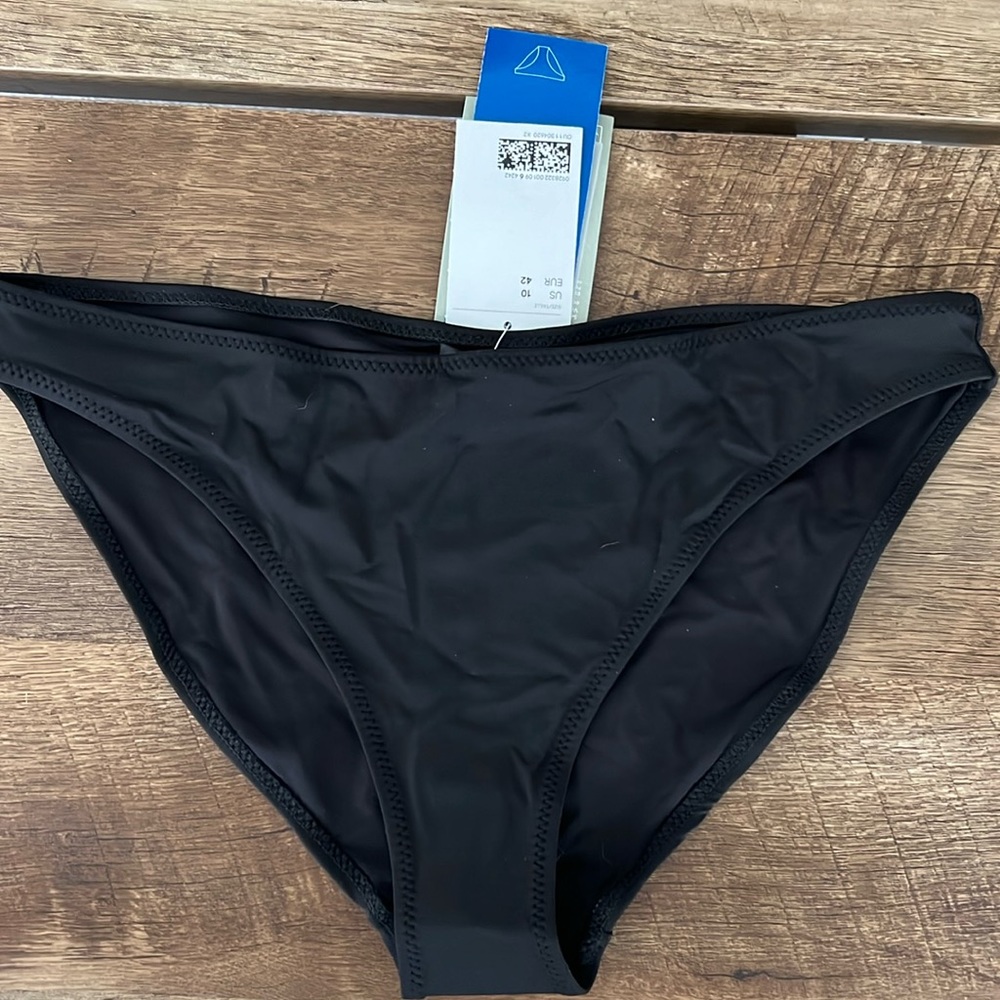H&M store black bikini bottom NWT size 10